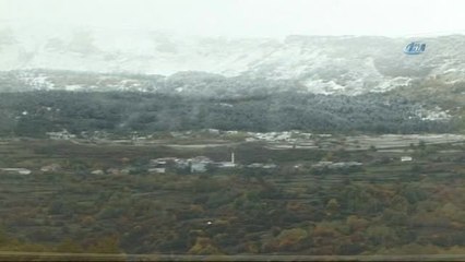 Posof'un Yüksek Kesimlerine Kar Yağdı