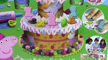 Pâte à modeler Peppa Pig Gâteau danniversaire ♥ Play doh Peppa Pig Birthday cake dough set