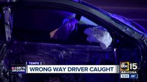 Wrong-way driver caught in Tempe overnight