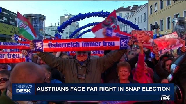 i24NEWS DESK | Austrians face far right in snap election | Sunday, October 15th 2017
