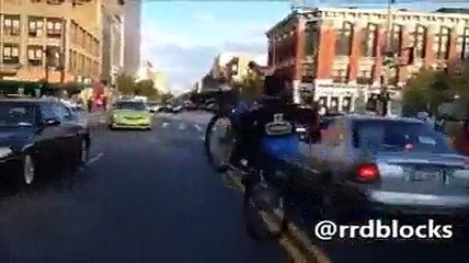 Crazy Bicycle One Wheeling