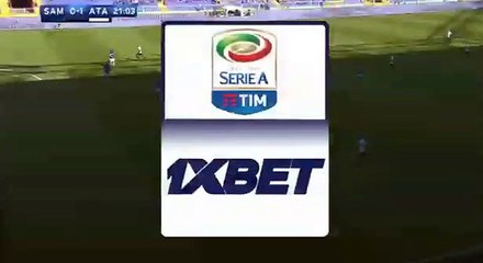 Bryan Cristante Goal HD - Sampdoria 0-1 Atalanta 15.10.2017