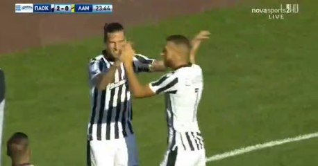 2-0 Aleksandar Prijovic  Goal [HD] -  PAOK 2-0 Lamia 15.10.2017