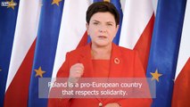 PM Beata Szydło: Europeans cannot let themselves be divided [English subtitles]