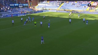 Duvan Zapata Goal HD - Sampdoria 1-1 Atalanta - 15.10.2017