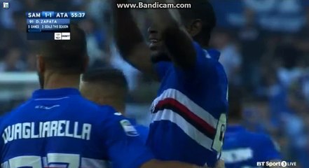 Duvan Zapata Goal HD - Sampdoria	1-1	Atalanta 15.10.2017