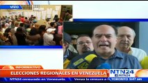 Presidente del Parlamento venezolano denuncia retraso en centros electorales ubicados en varios municipios del estado Miranda