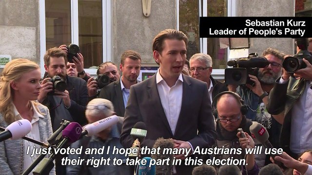 Austrian election: Candidates cast their vote