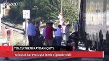 Denizli-İzmir yolcu treni Sarayköy’de raydan çıktı