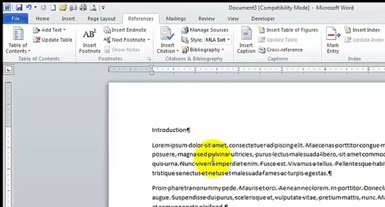 Create a Table of Contents and Table of Figures - Microsoft Word