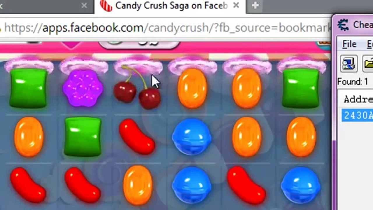 شفرات و تهكير لعبة كاندي كراش Candy Crush ببرنامج شيت انجن Cheat Engine