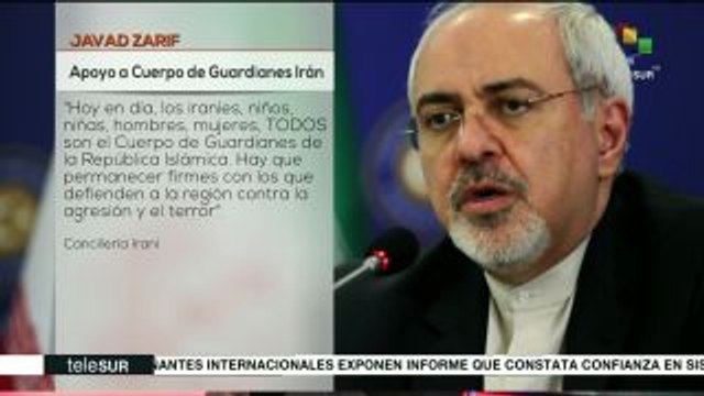 Canciller iraní se pronuncia contra declaraciones de Trump