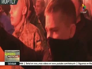 Ucrania: Miles de activistas nacionalistas marcharon por Kiev