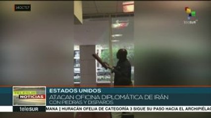 Atacan oficina diplomática de Irán en Estados Unidos