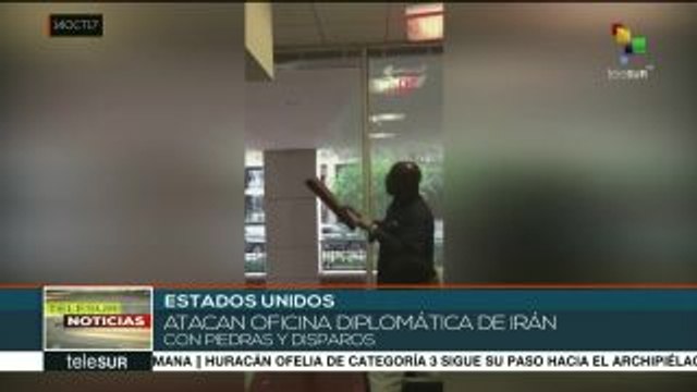 Atacan oficina diplomática de Irán en Estados Unidos