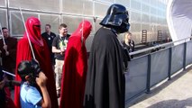 Star Wars - Darth Vader upstaged by fun kid during his Inspection of the 501st UK Garrison