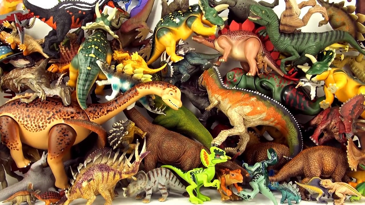 Stack Up the Dinosaurs - Dinosaur Song for kids ♫ ♪ ♫ - How to Stack your dinosaur collection