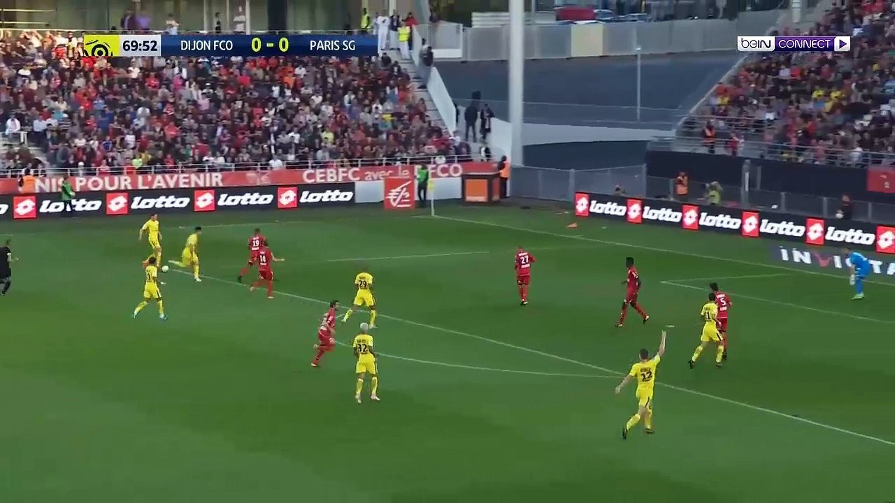 Premier but de Toma meunier contre dijon vs PSG