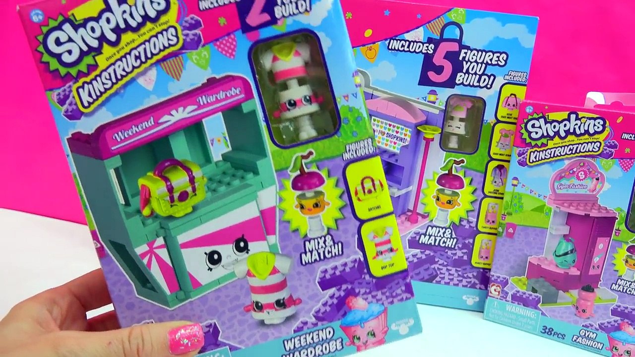 Shoppies Jessicake & Polly Pocket Go To Shopkins Slumber Party Fun Kinstructions Playset
