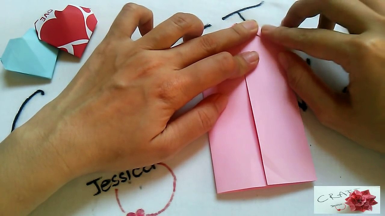 DIY Origami Ornament - 3D Origami Heart