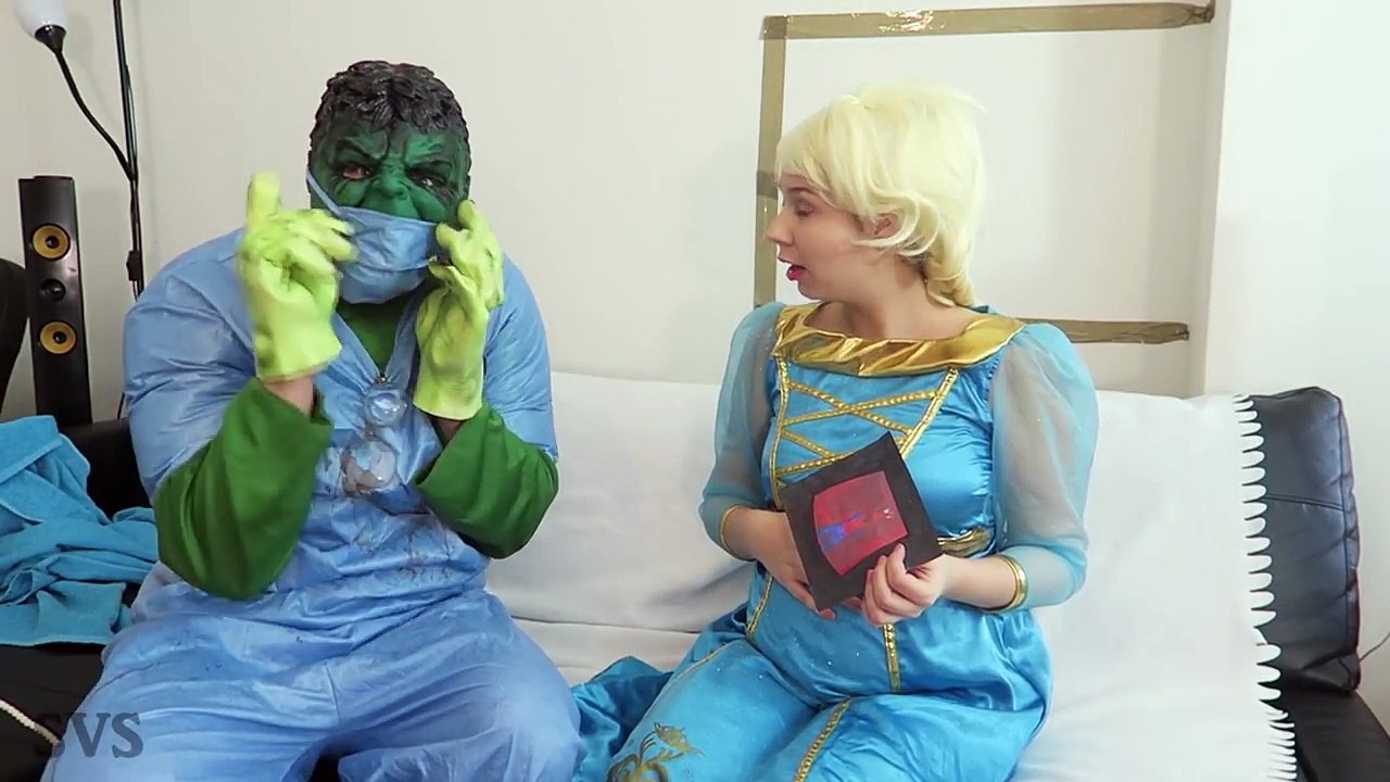 FROZEN ELSA vs SPIDERMAN! w/ Pink Spidergirl Joker Maleficent Ariel Mermaid Hulk :)