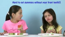 REAL FOOD Vs GUMMY FOOD Challenge 2! Giant Gummy Worm v Super Gross Food Candy Challenge Kids Re