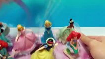 7 Disney Princess Playset 1 Review - Snow White Ariel Jasmine Cinderella Tiana Aurora Merida
