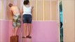 Faça você mesmo - DIY - Pintando o quarto da bebê Isabella - Estilo papel de parede - Cássia Janolla