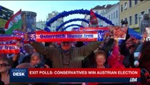 i24NEWS DESK | Exit polls: Conservatives win Austrian election | Sunday, October 15th 2017