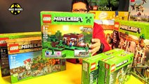 Lego Minecraft new (Unboxing de 6 cajas 21113, 21114, 21115, 21116, 21117, 21118) en español