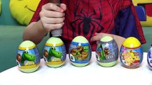 Homem Aranha Thor Abre Ovos Surpresas Peppa Pig Frozen - Spiderman Kids Surprise Eggs Toys