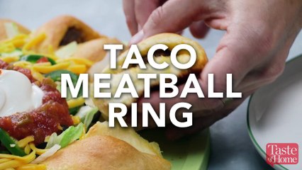 Taco Meatball Ring