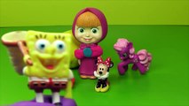 Masha I Medved Play-Doh Surprise Eggs Kinder Surprise Eggs Mickey Mouse Clubhouse Spongebob