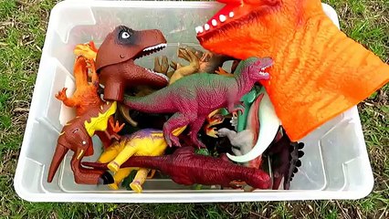 Box Of Toys Dinosaurs Jurassic Park Dinosaur Collection Fun Kindergarten Fun Kids Educational Video