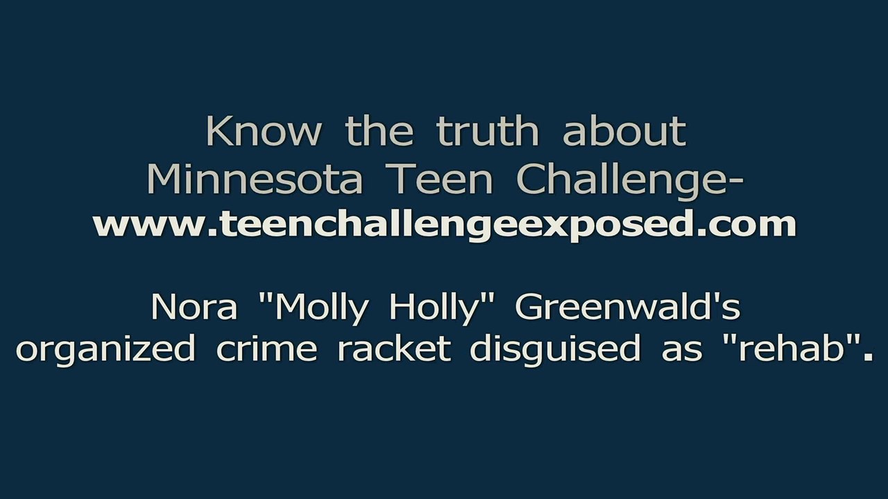 Nora Greenwald MN Teen Challenge CULT: Follow The Funding (MIRROR n/mine)