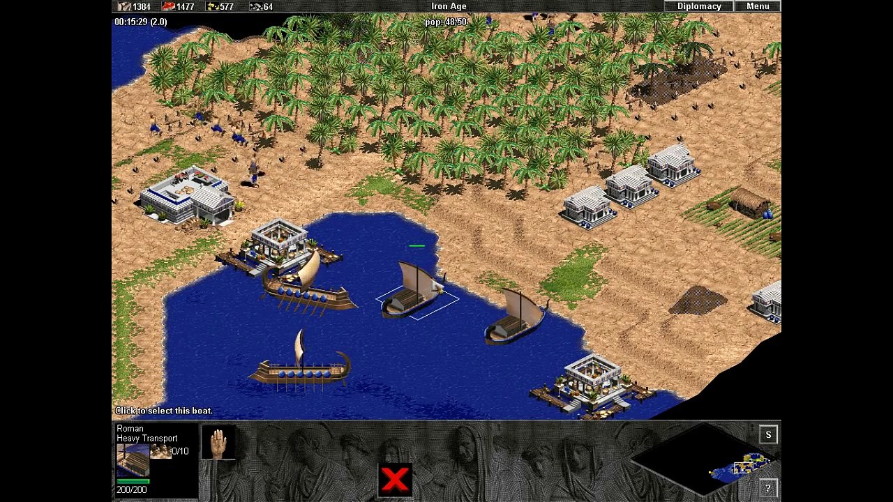 Rise of Rome. mission 3. Syracuse. Age of Empires. Hardest