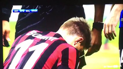 Download Video: Fabio Borini Comically Massages His Stomach vs Inter!