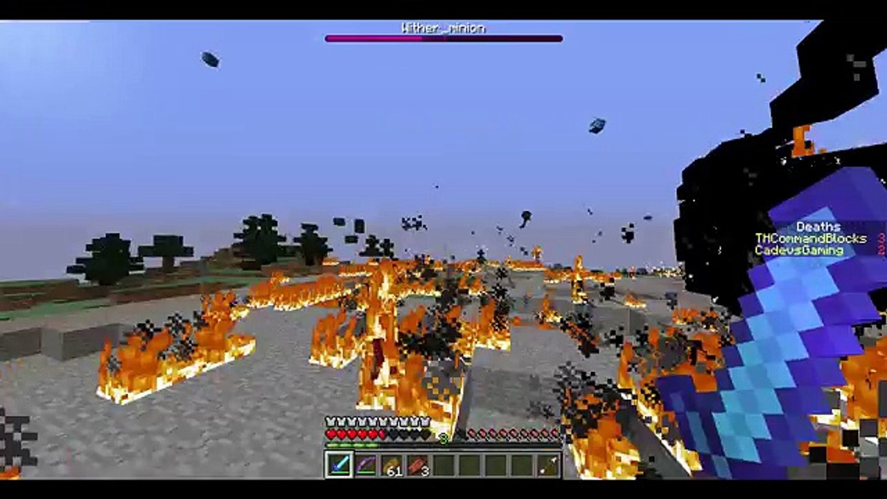 Minecraft one command block- Wither Storm boss battle 1.8.9 (From ...