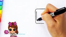 How to Draw   Color Nyan Cat step by step Easy and Cute