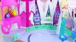 Disney Frozen Queen Elsas Winter Play Ice Skating Rink Playset with Mini Barbie Skate Doll Toy Vid