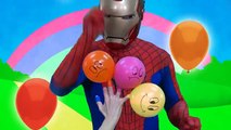 Spiderman Balloons Finger Family Song Learn Colors with Spider-man. Nursery Rhymes for toddlers