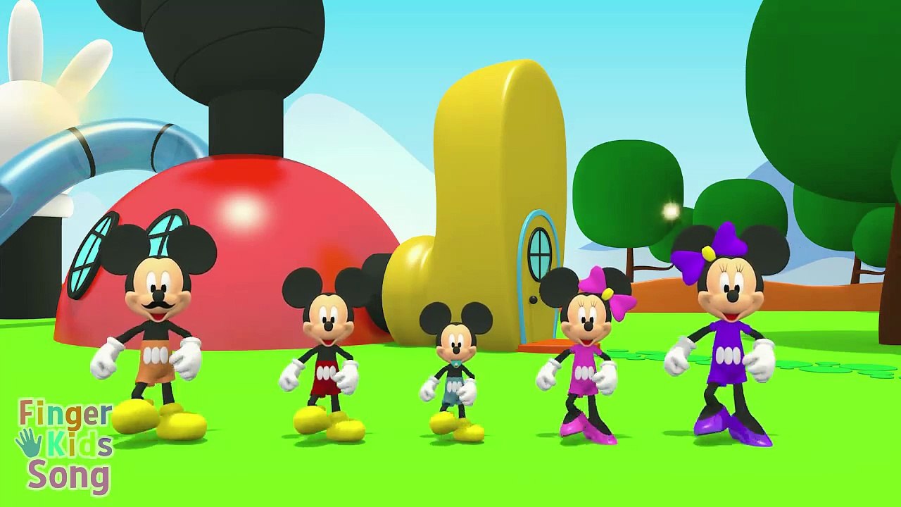 3D MICKEY MOUSE Finger Family Nursery Rhyme | Parody Finger Kids Song