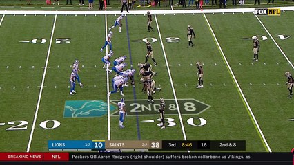 Marshon Lattimore collects first career pick-six from Matthew Stafford