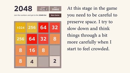 Beat 2048: Strategy Walkthrough (4096)
