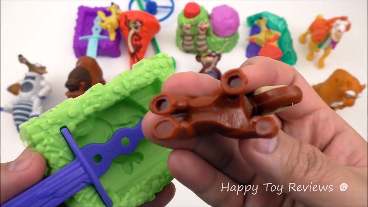 2016 McDONALDS ICE AGE 5 MOVIE HAPPY MEAL TOYS SET 12 ICE AGE COLLISION COURSE COLLECTION REVIEW