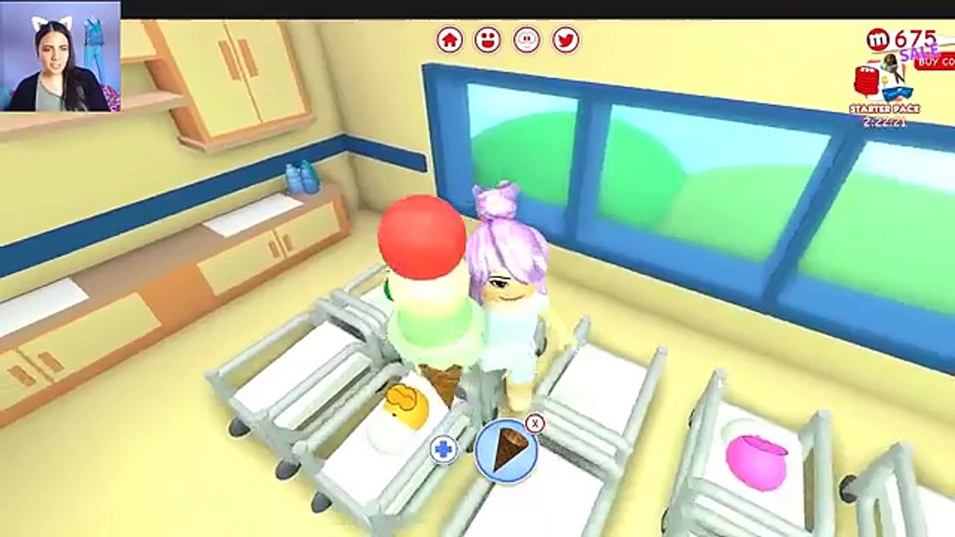 Adopting A Baby In Roblox Roblox Meep City Hospital Baby Crib