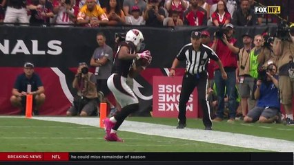 Larry Fitzgerald passes Steve Smith Sr. on the all-time yardage list after catch