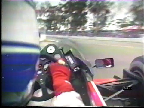 Gran Premio d'Australia 1986: Testacoda di Tambay e suo pit stop e intervista a De Cesaris