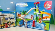 Playmobil el parque acuático con piscina y toboganes en Mundo Juguetes vídeos de Juguetes en español