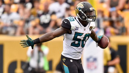 Telvin Smith forces Robert Woods fumble, Aaron Colvin recovers